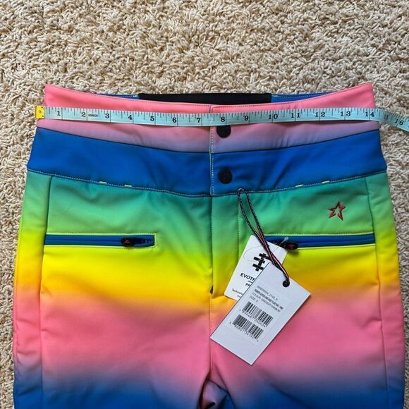 Perfect Moment Aurora High Rise Flare Ski Pants Waterproof Small Rainbow NWT - Picture 5 of 8